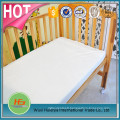 Housse de matelas imperméable adaptée blanche de bébé de bébé